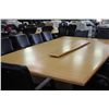 Image 1 : MAPLE 12FT LONG CUSTOM DESIGNED BOARDROOM TABLE