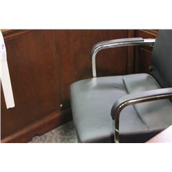 BLACK LEATHER HIGH BACK ERGONOMIC EXECUTIVE CHAIR