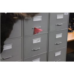 GREY GLOBAL 4 DRAWER LEGAL FILE CABINET