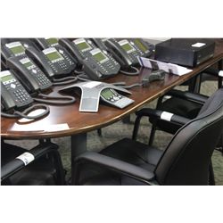 MAHOGANY 8FT BOARDROOM TABLE