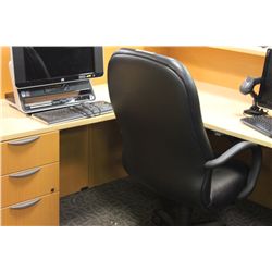 LACASSE 2 TONE MAPLE LSHAPE RECEPTION DESK