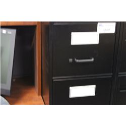 BLACK 4 DRAWER VERTICAL FILE CABINET