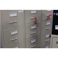 GLOBAL BEIGE 4 DRAWER LEGAL FILE CABINET