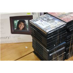 2 STACKS OF DVD MOVIES