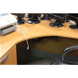 LIGHT CHERRY CORNER DESK