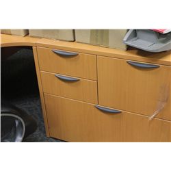 LIGHT CHERRY MULTI DRAWER STORAGE/FILE CABINET
