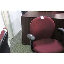 BURGANDY LOWBACK EXECUTIVE CHAIR