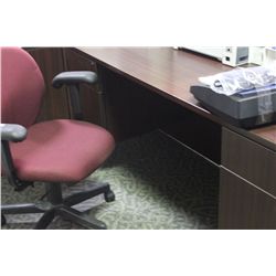 MAHOGANY LSHAPE EXECUTIVE DESK