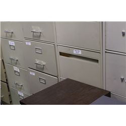 BEIGE 4 DRAWER VERTICAL FILE CABINET