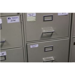 BEIGE 4 DRAWER VERTICAL FILE CABINET