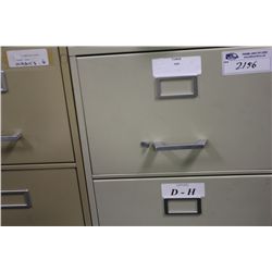 BEIGE 4 DRAWER VERTICAL FILE CABINET