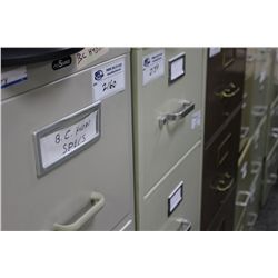 BEIGE 4 DRAWER VERTICAL FILE CABINET