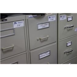 BEIGE 4 DRAWER VERTICAL FILE CABINET