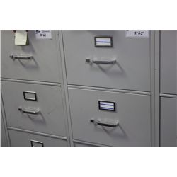 GREY 4 DRAWER VERTICAL FILE CABINET