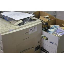 CANON LASER FAX & 2 BOXES OF BOOKS