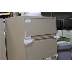 GLOBAL TAN 5 DRAWER LATERAL FILE CABINET