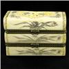 Chinese Handcarved Bone Double Gem Box (CLB-852)