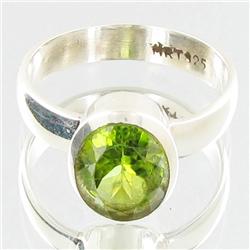 23.02twc Peridot Sterling Ring (JEW-2704)