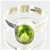 Image 1 : 23.02twc Peridot Sterling Ring (JEW-2704)