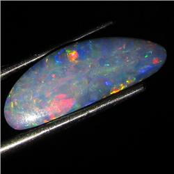 3.5ct Australian Black Opal Doublet Full Fire (GEM-36210)