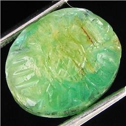 4.98ct Carved Emerald Oval (GEM-39012)