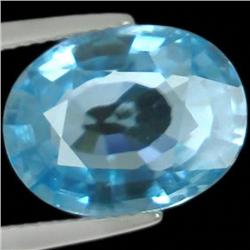 8.55ct  Brilliant Clean Blue Zircon Natural (GEM-35144)