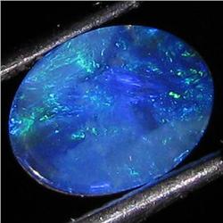 0.82ct Australian Black Opal Doublet Full Fire (GEM-35869)