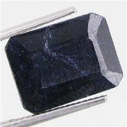 11.49ct Dark Blue African Sapphire Octagon Cut (GEM-37035)