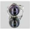 Black Iridescent S. Sea Saltwater Pearl Ring (JEW-1828)