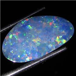 3.05ct Australian Black Opal Doublet Full Fire (GEM-35862)