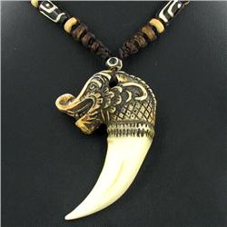 Tibet Bone Agate Bead Choker Necklace (JEW-3285)