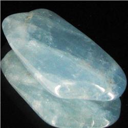 27.05ct Strong Blue Freeform Aquamarine Cabochon (GEM-33741)