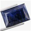 15.59ct Dark Blue African Sapphire Rectangle Cut (GEM-37011)