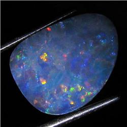 4ct Australian Black Opal Doublet Full Fire (GEM-36492)