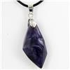 50twc Natural Amethyst Pendant Necklace (JEW-3494)
