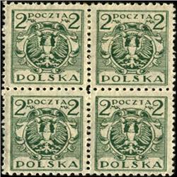 1920 Poland 2m Eagle 4 Block Variety (STM-0454)