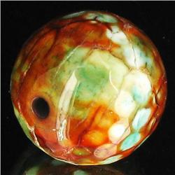 27.15ct Spearmint Fire Agate Sphere Pendant (GEM-35645)