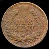 Image 2 : 1873 Indian Cent Better Circulated Open 3 (COI-7476)