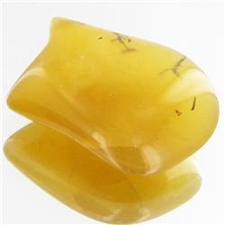 25.2ct Yellow Opal Freeform Cabochon (GEM-34179)
