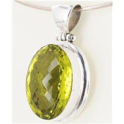 130twc Lemon Citrine Sterling Pendant (JEW-3365)