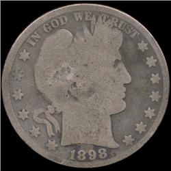 1898 Barber 50c Circulated (COI-8772)