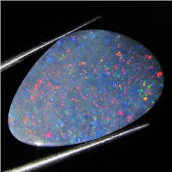 9.4ct Australian Black Opal Doublet Full Fire (GEM-36432)