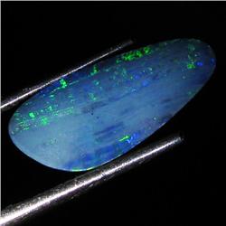 1.75ct Australian Black Opal Doublet Full Fire (GEM-36175)
