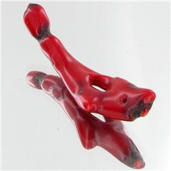 40.25ct Red Coral Freeform (MIN-000636)