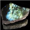 Image 1 : 315.4ct Flashy Peacock Color Labradorite Slab (GEM-33661)
