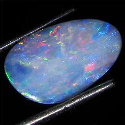 3.32ct Australian Black Opal Doublet Full Fire (GEM-35873)