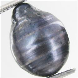 10.83ct Baroque Peacock Black South Sea Saltwater Pearl (GEM-33281)