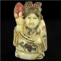 Handcarved Bone Chinese Netsuke (CLB-916)