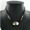 Tibet Shell Agate Bead Choker Necklace (JEW-3186)
