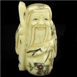 Handcarved Bone Chinese Netsuke (CLB-888)
